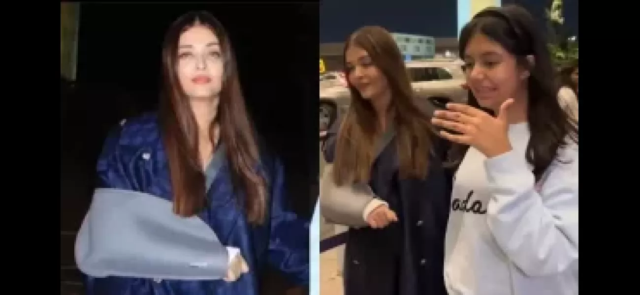 Internet users praise Aishwarya for attending Cannes despite arm injury.