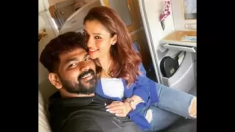 Actress Nayanthara and her husband Vignesh Shivan spend quality time together playing Monopoly.