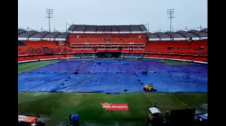 Rain delay for Sunrisers Hyderabad-Gujarat Titans toss in IPL 2024 game.