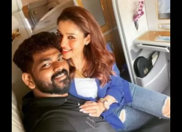 Actress Nayanthara and her husband Vignesh Shivan spend quality time together playing Monopoly.