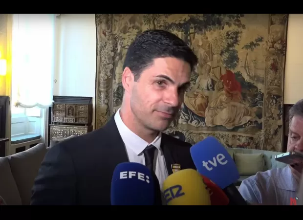 Arsenal coach Arteta discusses win against Man City and potential return to Spain.