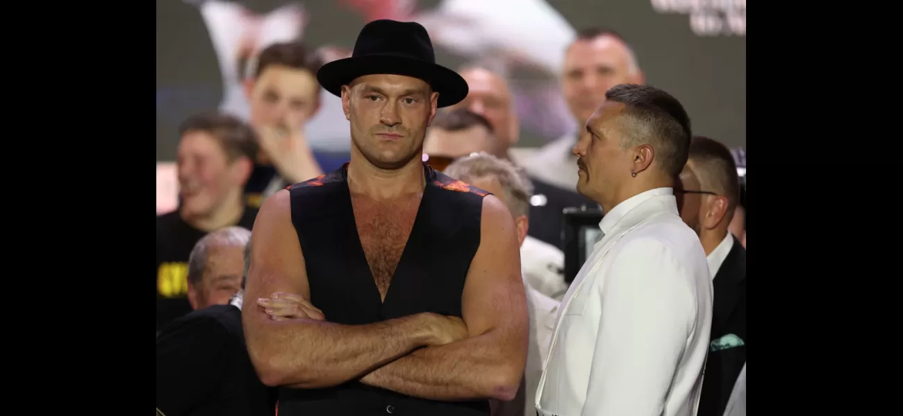 Fury discusses why he avoided eye contact with Usyk during their face-off.