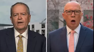 Shorter budget reply sparks disagreement between Shorten and Dutton.