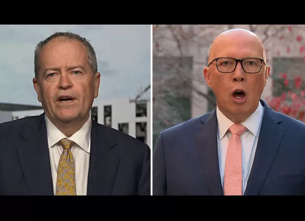 Shorter budget reply sparks disagreement between Shorten and Dutton.