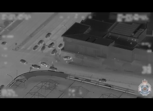 Cops share footage of possible stolen vehicle swerving in streets.