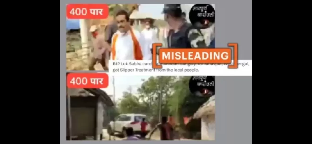 A video of an attack on a BJP leader in West Bengal is being falsely associated with the 2024 Lok Sabha elections.