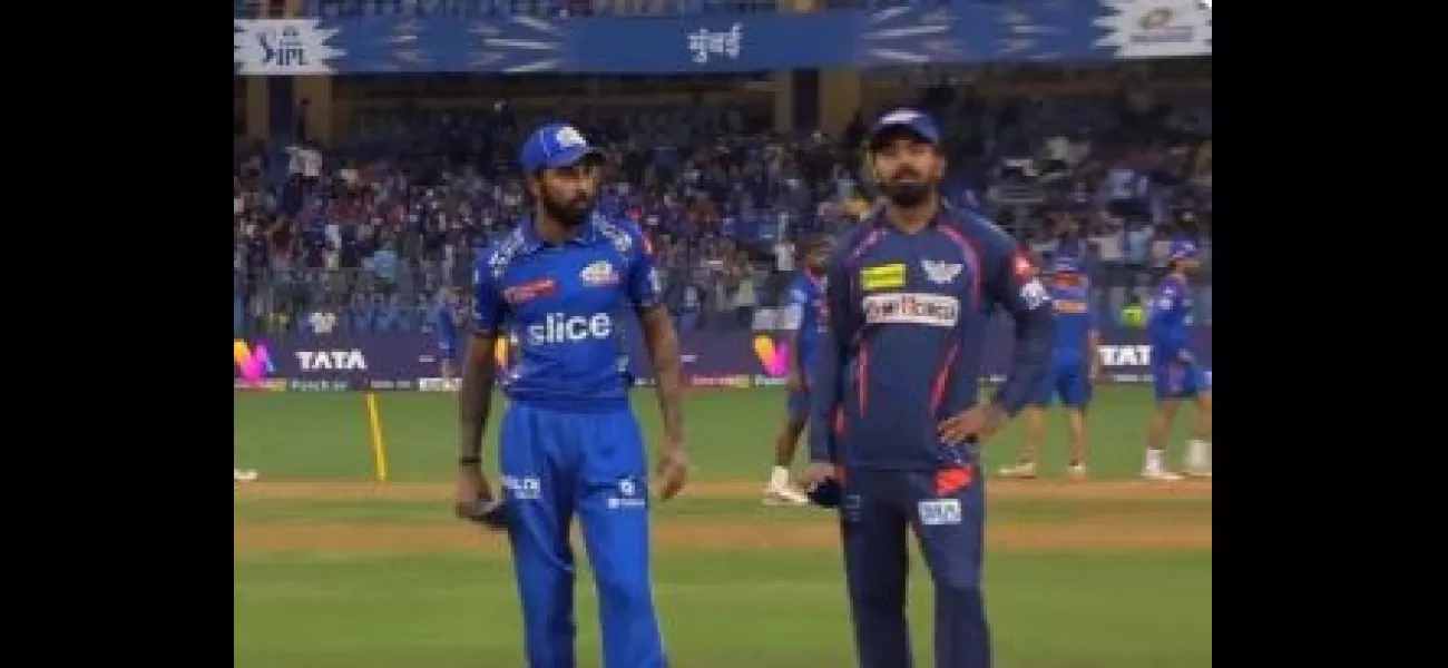 Mumbai Indians choose to bowl first against Laugfs Super Giants and Arjun replaces Bumrah in the team.