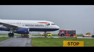 A British Airways flight was forced to land urgently when the cockpit became filled with smoke.