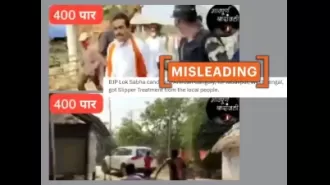 A video of an attack on a BJP leader in West Bengal is being falsely associated with the 2024 Lok Sabha elections.