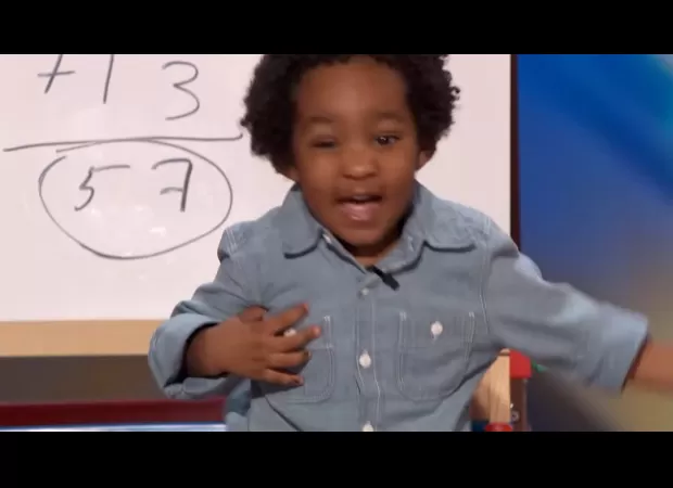 2-year-old prodigy wows America's Got Talent judges with math skills.