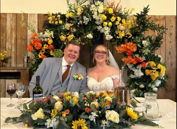 Actress Miriam Margolyes gave a surprise appearance at our wedding, issuing a powerful three-word caution.