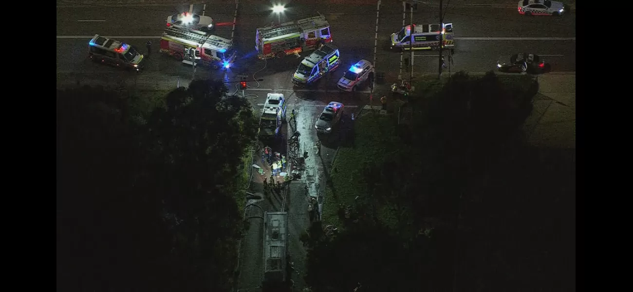 Six individuals discharged from medical center following bus and truck crash in western Sydney.