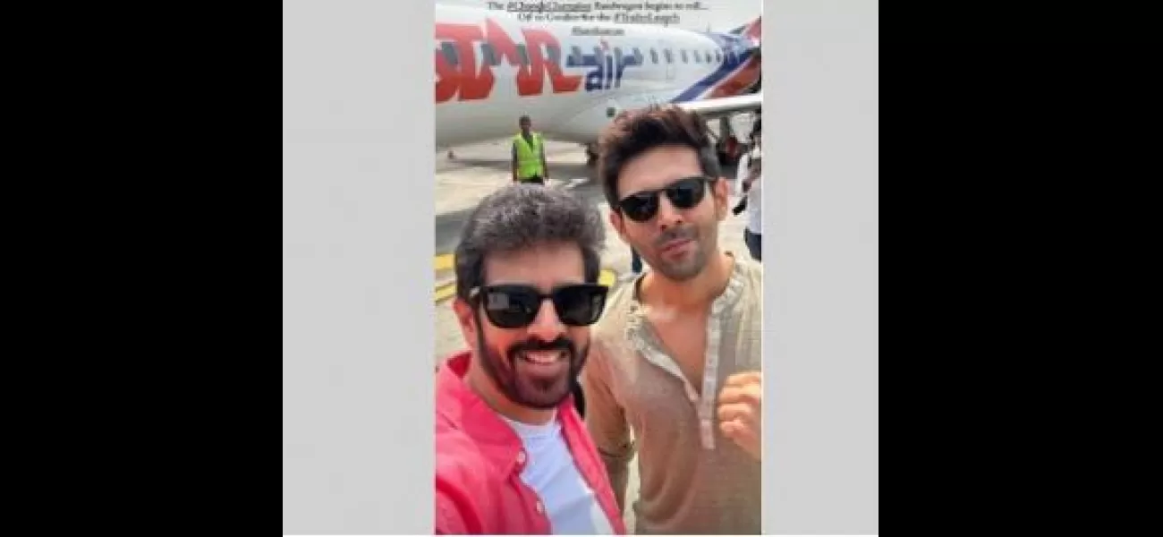 Kartik Aaryan and Kabir Khan fly to Gwalior to release the trailer for 'Chandu Champion.'