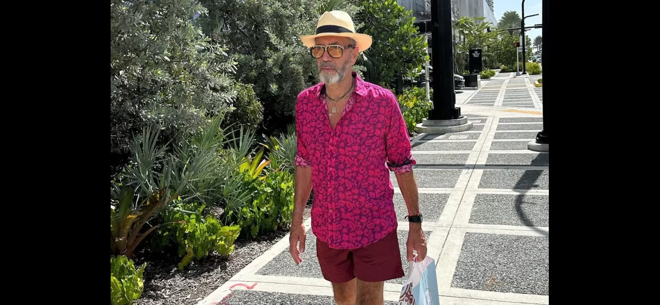 A 75-year-old Dragons' Den star had a close call with a dragonfly while on vacation with his 44-year-old wife.