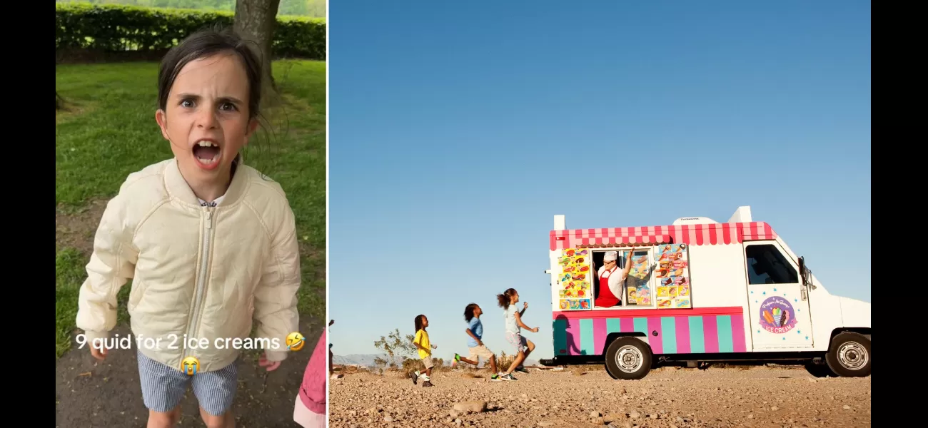 Angry 8-year-old girl's rant at pricey ice cream van goes viral after exclaiming 