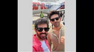 Kartik Aaryan and Kabir Khan fly to Gwalior to release the trailer for 'Chandu Champion.'