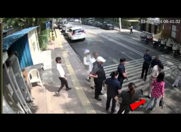 Recorded video shows Swati Maliwal leaving CM Kejriwal's residence in assault case.