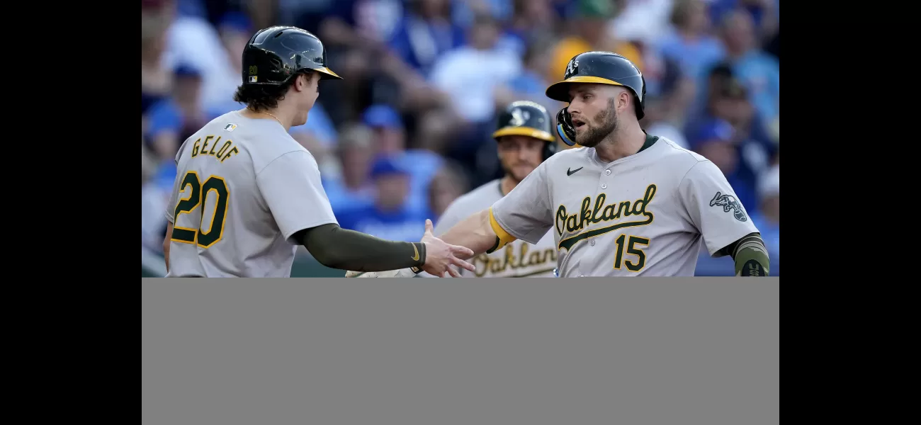 The Athletics drop below .500 after losing to the Royals.