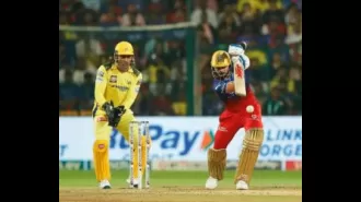 RCB puts up a formidable 218/5 score against CSK