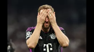 Arsenal supporters mock Harry Kane as Bayern Munich place third in Bundesliga following loss on last day.