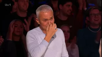 A judge on Britain's Got Talent was moved to tears by a dance act that received the Golden Buzzer, understanding the difficulty of their performance.