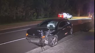 Two individuals hurt after collision in the south-western area of Sydney.