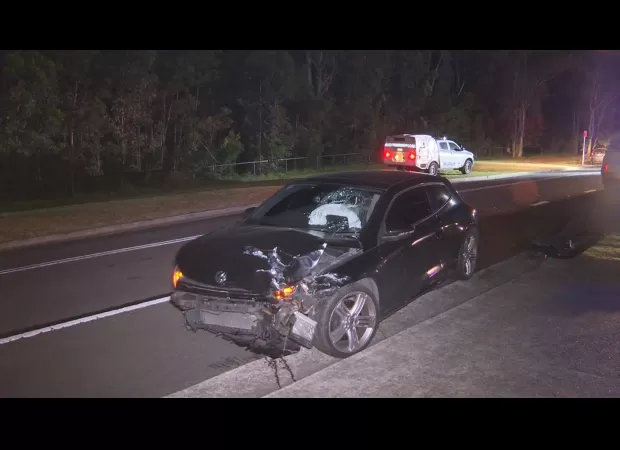 Two individuals hurt after collision in the south-western area of Sydney.