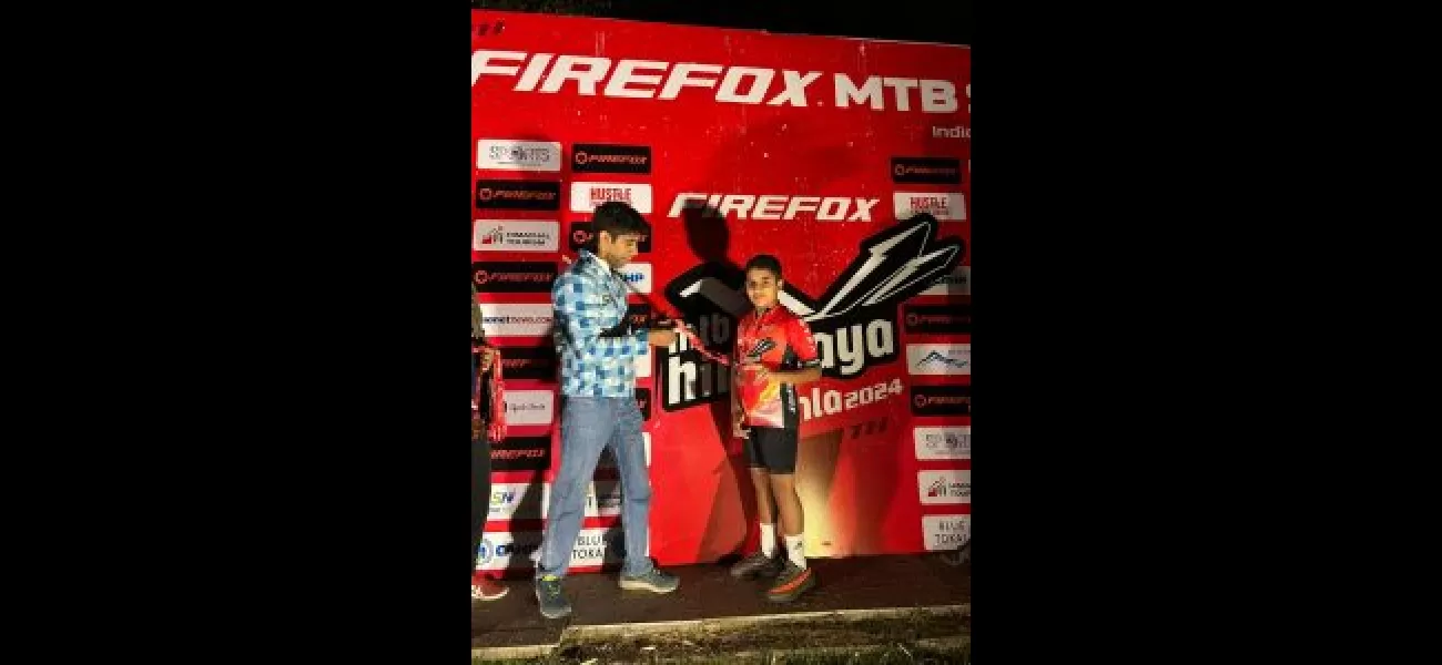 A 12-year-old prodigy finished Firefox MTB Shimla, showcasing incredible cycling skills.