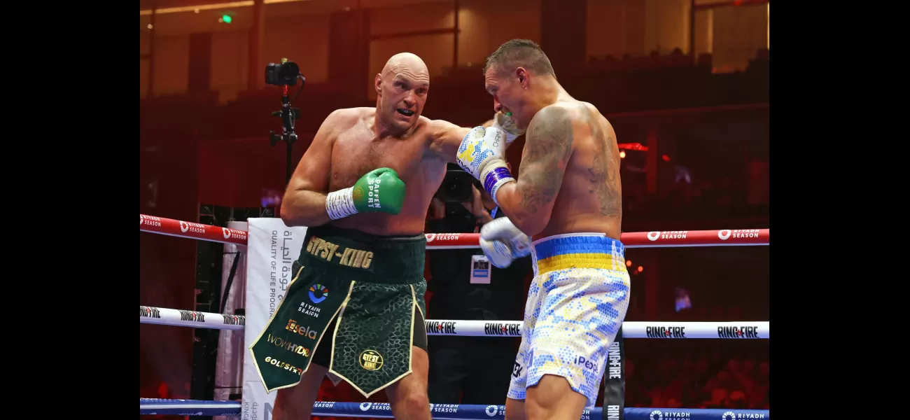 Fury loses first fight to Usyk, according to official scorecard.