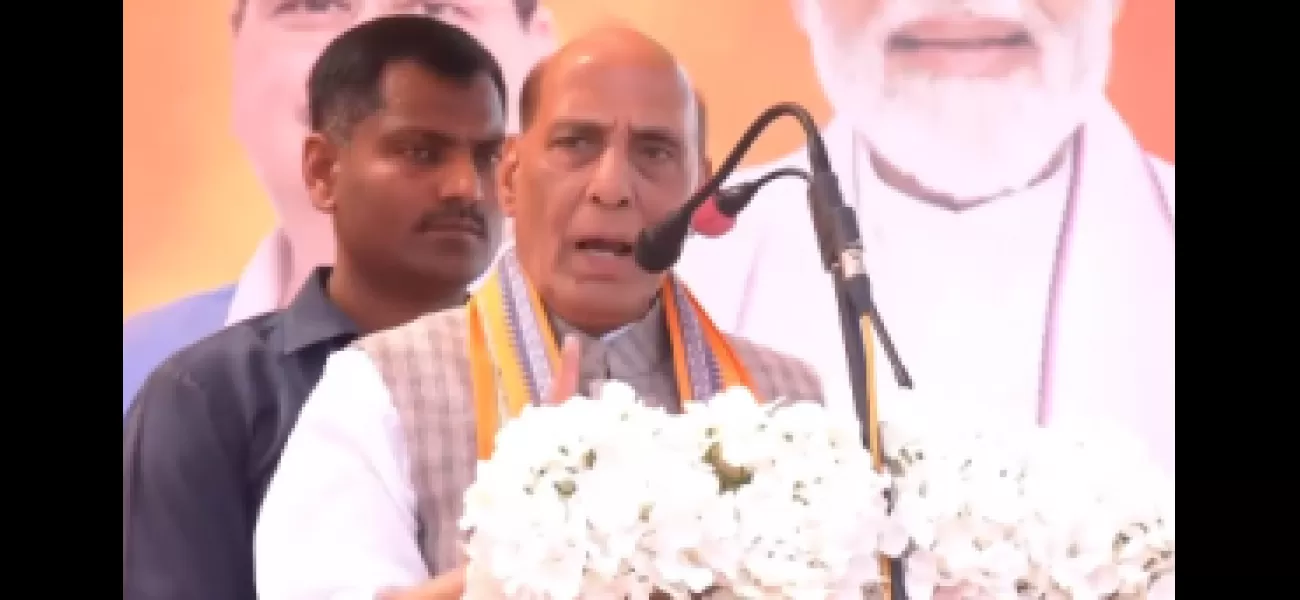 Rajnath Singh praises Modi as a savior for the poor during a rally in Odisha.