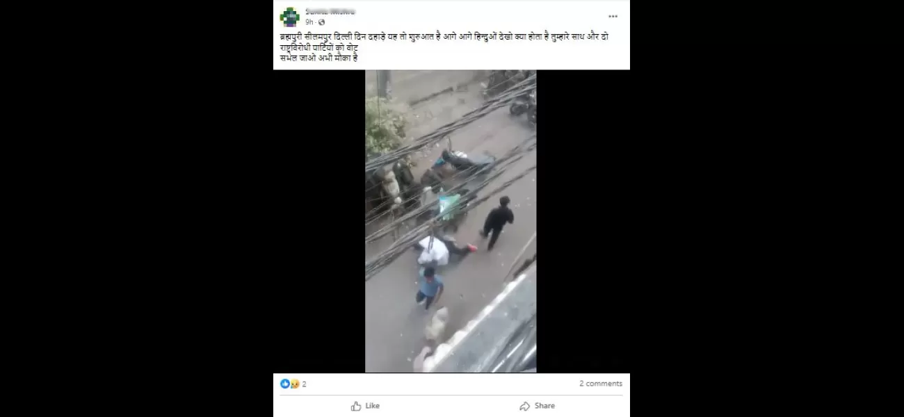 Misleading video of murder in Jafrabad, Delhi circulating during 2024 Lok Sabha election season.
