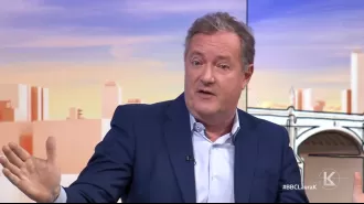 Piers Morgan is upset after being questioned about his involvement in the phone hacking scandal.