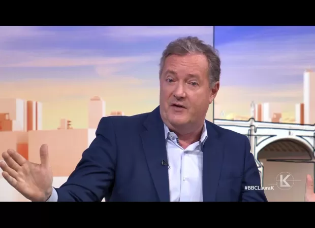 Piers Morgan is upset after being questioned about his involvement in the phone hacking scandal.