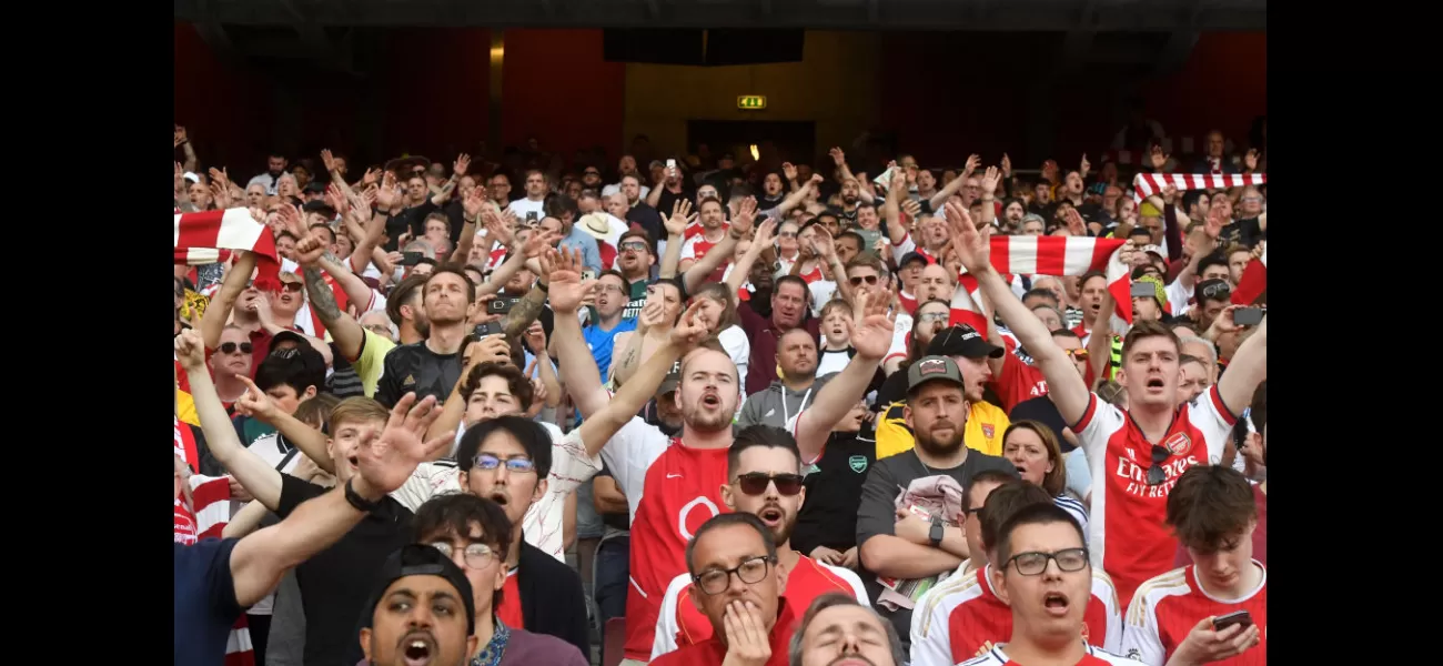 Arsenal fans tricked into believing West Ham tied with Man City after false reports.