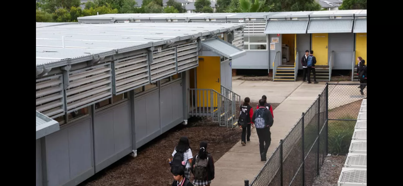 Some schools still have temporary classrooms even after two decades.