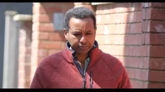 ITV news anchor Rageh Omaar makes first appearance since unexpectedly becoming ill during a broadcast.