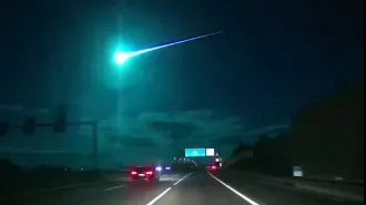 A large meteor illuminated the skies above Portugal.