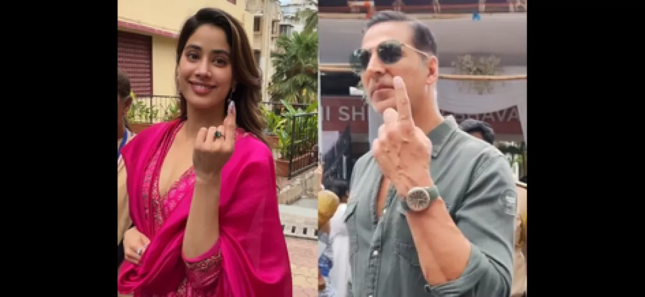 Celebrities Akshay Kumar and Janhvi Kapoor were among the first to vote in the Mumbai LS polls.