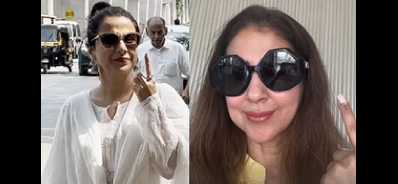 Actresses Vidya Balan and Urmila Matondkar braved the hot weather to cast their votes in Mumbai.