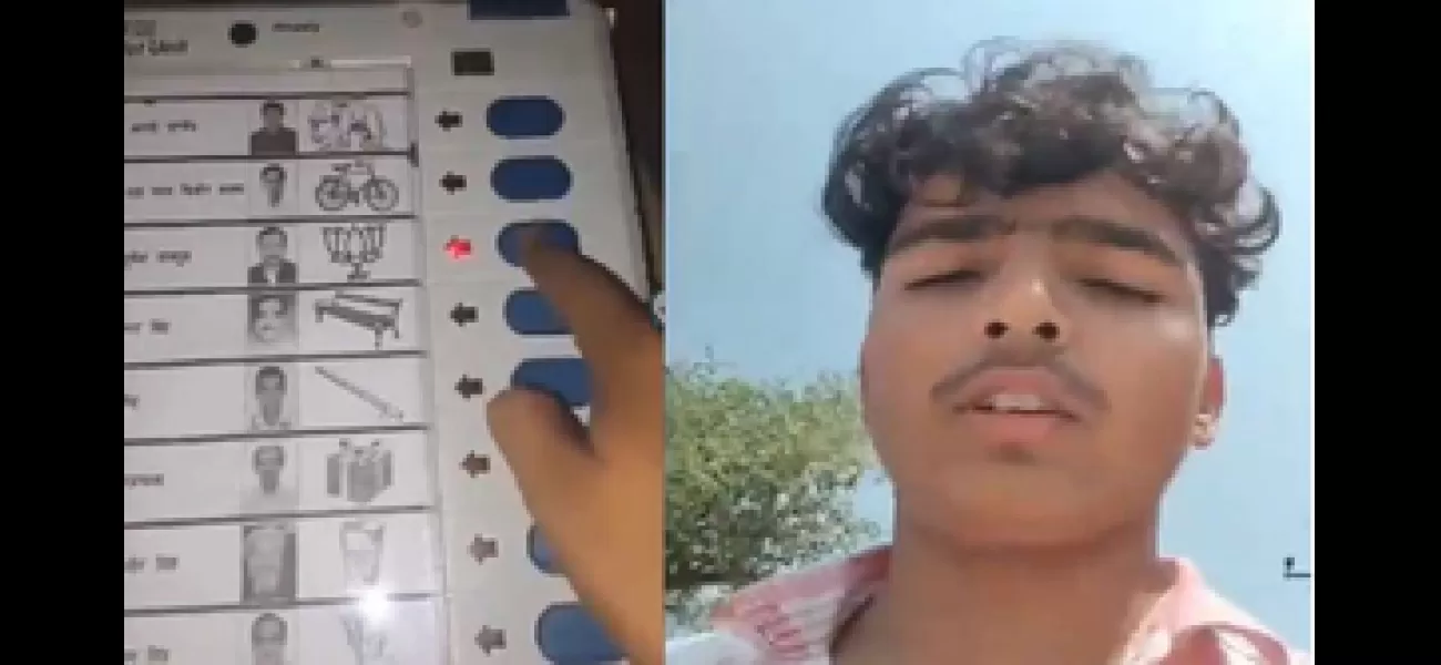 A man was arrested in UP after a video showed him casting 8 votes for a candidate.