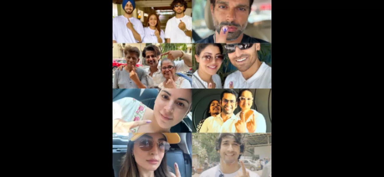 TV celebrities Neha Kakkar, Sharib Hashmi, Karan Singh Grover, and Gurmeet Choudhary were also seen on election day.