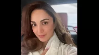 Actress Kiara Advani arrives back in Mumbai and heads to the voting booth.