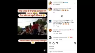 An old video of a man hitting Delhi CM Kejriwal is falsely portrayed as a recent incident at a 2024 election rally.