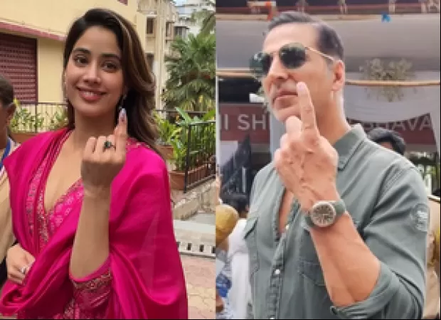 Celebrities Akshay Kumar and Janhvi Kapoor were among the first to vote in the Mumbai LS polls.