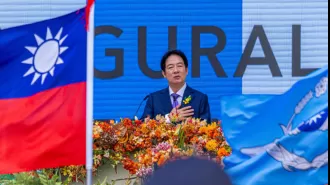 Taiwan's new leader calls on China to end military threats.