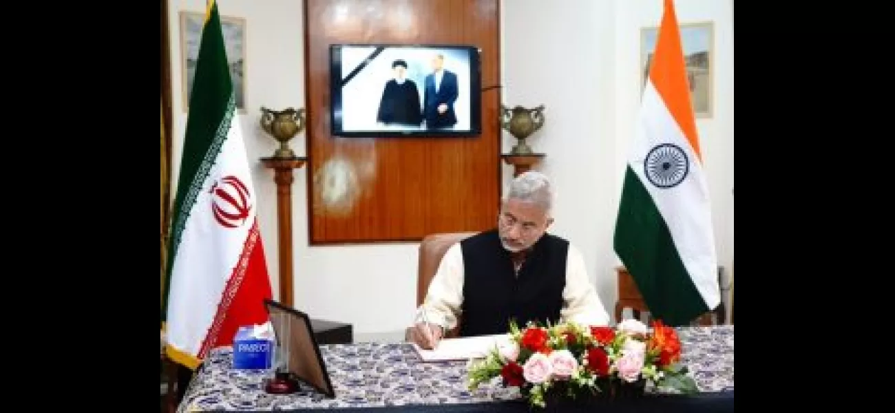 Jaishankar pays respects at Iran embassy, mourns passing of president Raisi and foreign minister Amir-Abdollahian.