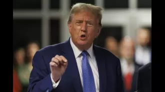 Trump is criticized for sharing a video online that uses language reminiscent of Hitler's rhetoric.