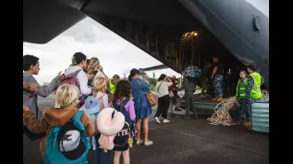 Australians stranded in New Caledonia are unsure of when they will be able to leave, as flights continue to depart without them.