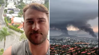 People from Australia are stuck waiting to go back home while the city of Noumea deals with violent protests.