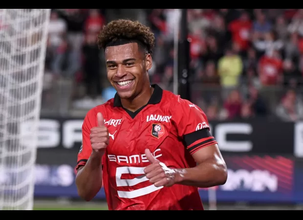 Rennes' 18-year-old standout Desire Doue is being pursued by Arsenal.